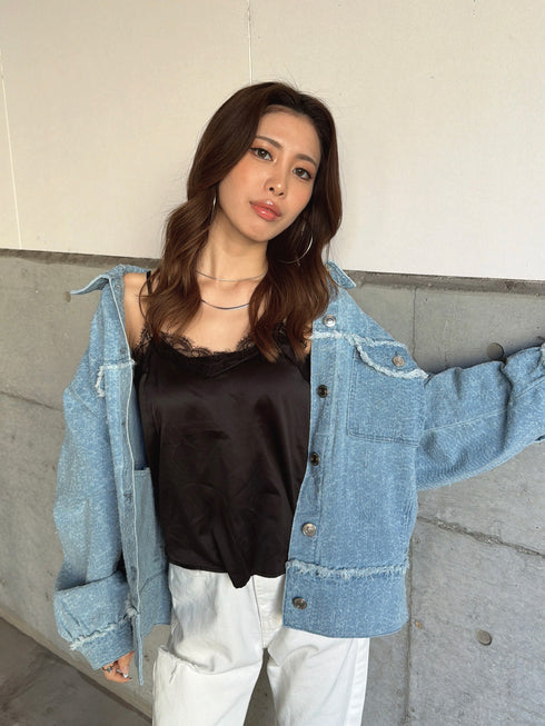 ツイードデニムGジャン