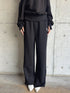 ハートロゴ裏毛ワイドパンツ