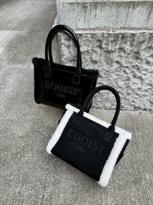 ファーコンビミニバッグ