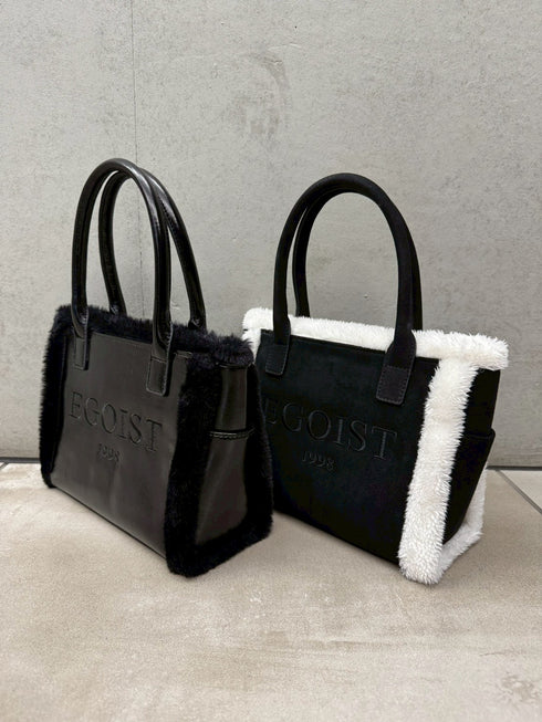 ファーコンビミニバッグ