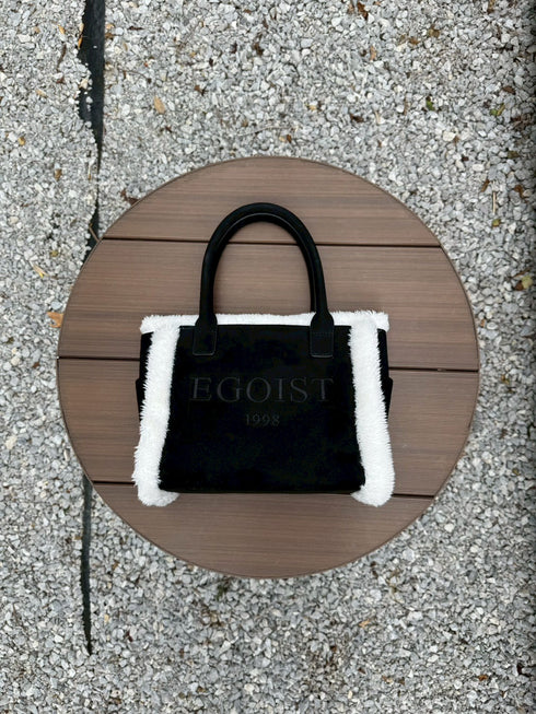 ファーコンビミニバッグ