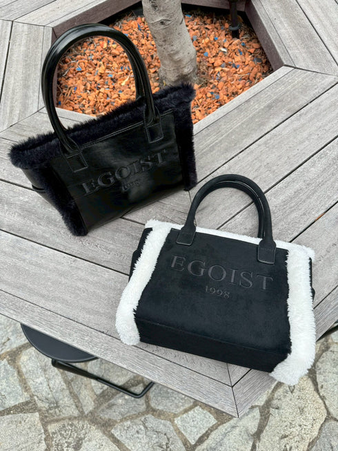 ファーコンビミニバッグ