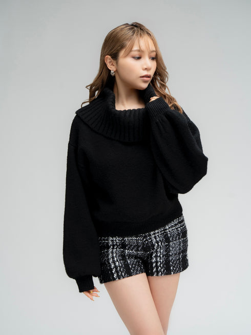 ボリュームオフショルニットトップスⅡ