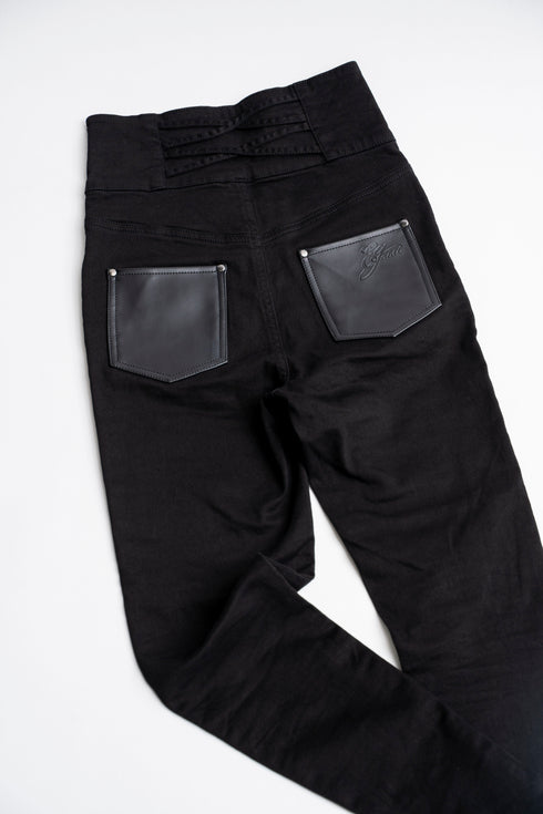 Backクロスハイウエストスキニーパンツ