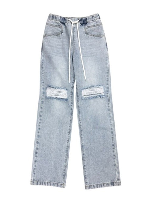 ウエストゴムデニムパンツ