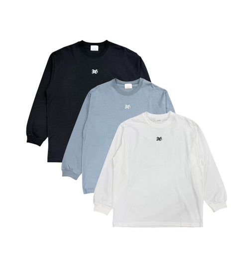 フロント刺繍ユニセックスロンT