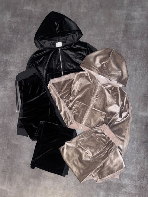 脇レースベロアストレートパンツ