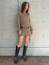 バックオープンニットワンピース