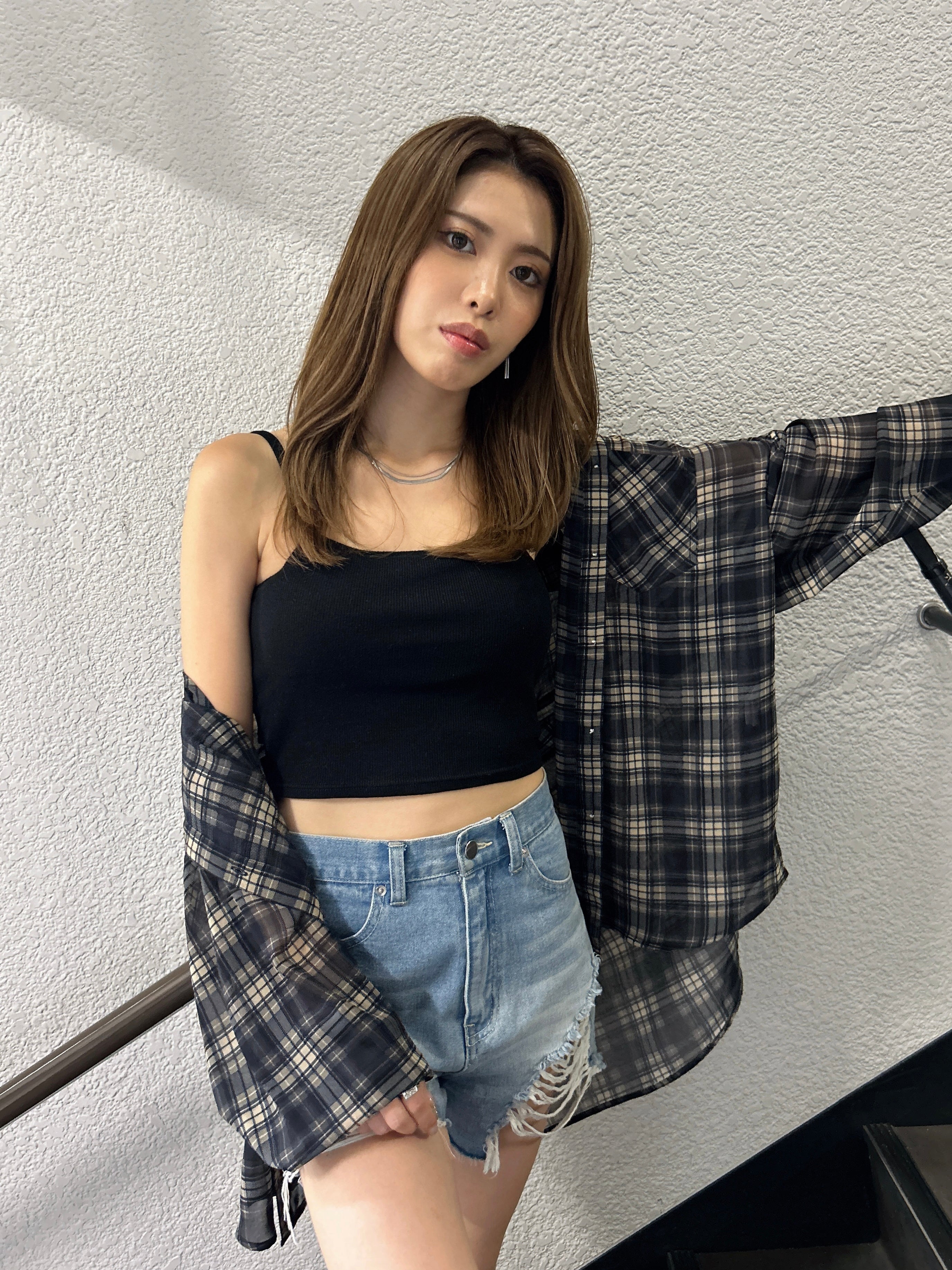 ちゃあ28cm ワイシャツ チェック ホワイト ドビー CHOYA1886｜CHOYA SHIRT